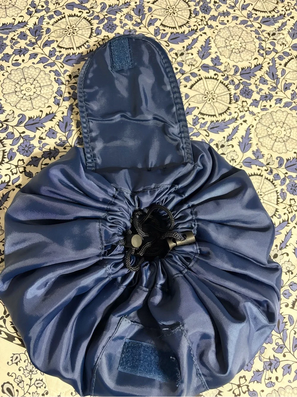 NWOT Navy Satin Drawstring Cosmetic Pouch - Women Bags versatile space saver